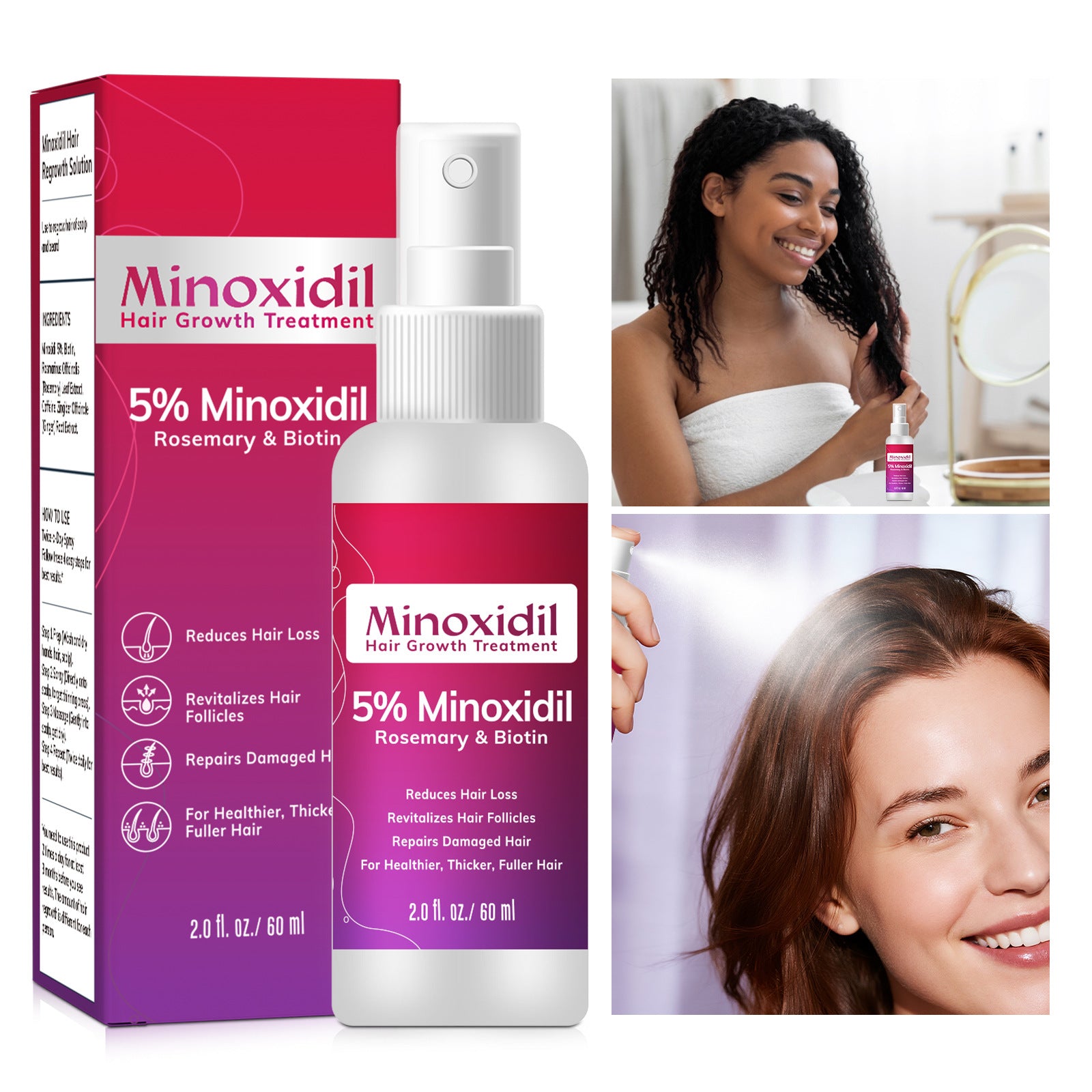 Anti-hair Loss Nourishing Hair Root Massage Hair Care Spray