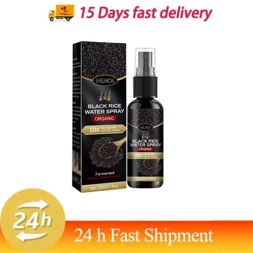 Gray White Hair Treatment Serum White to Black Repair Natural Color Black Rice Nourish Spray anti Loss Hair High Quality Product
